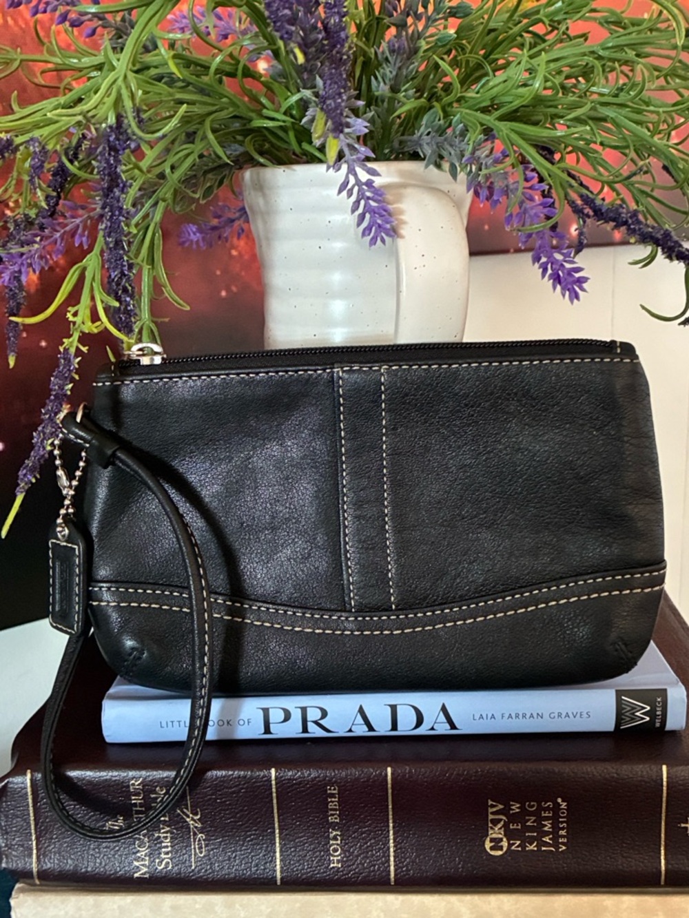 Coach Leather Wristlet